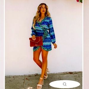 Vici wrap mini dress NWOT